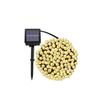 ® Yeni Ürün Solar 120 Ledli 10 Metre Gün Işığı Bahçe Aydınlatma Dekorasyon Güneş Enerjili Led Sarı Işık